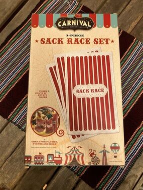 Carnival 3-Piece Red Sack Race Set